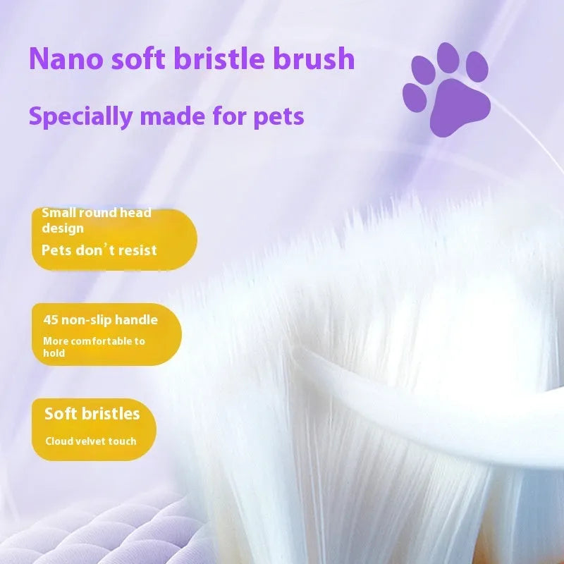 5ml pet toothbrush pen with integrated soft bristle applicator for dog and cat teeth cleaning.