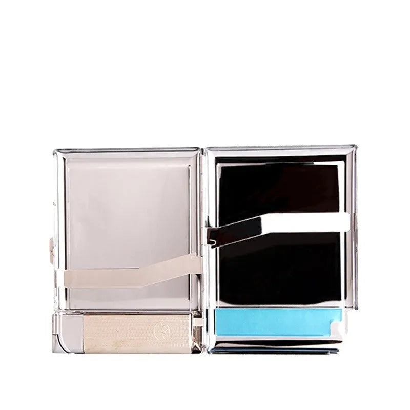 Leather cigarette case with windproof metal lighter, DH-8923 model, modern simplicity style