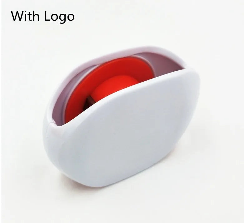 Automatic cable winder retractor in PC ABS plastic showing compact size and colour options.