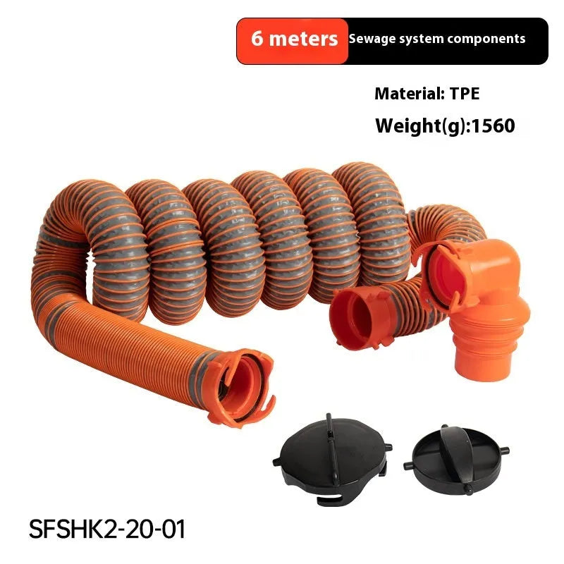 90 degree rotary elbow joint connector for caravan sewage hose waste water drainage system