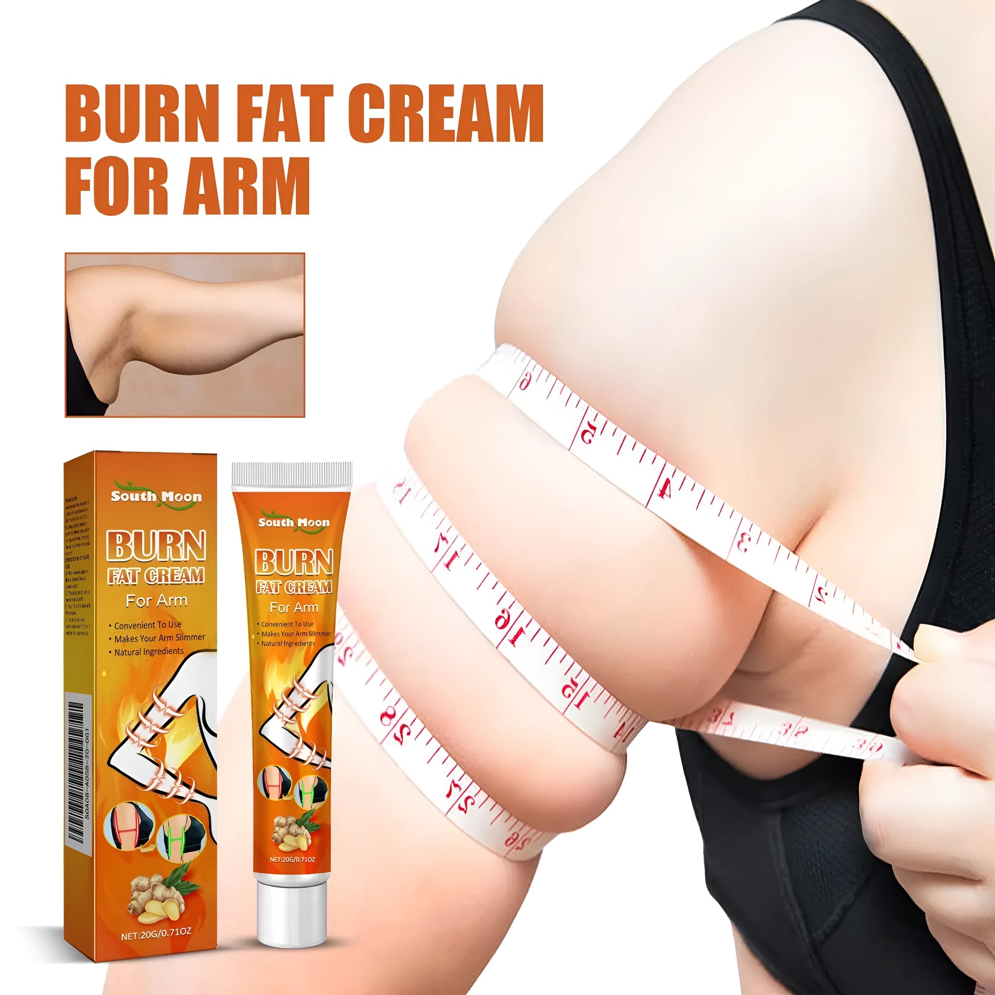 20g body care cream jar with natural ingredients for firming massage