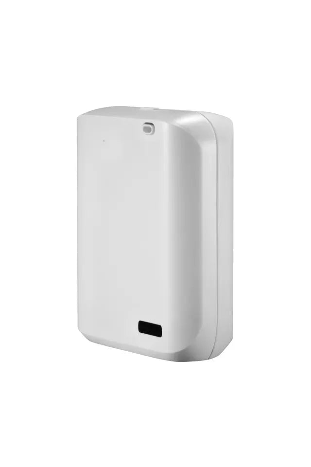White smart HVAC wall mount aroma diffuser with 150ml capacity and app control functionality