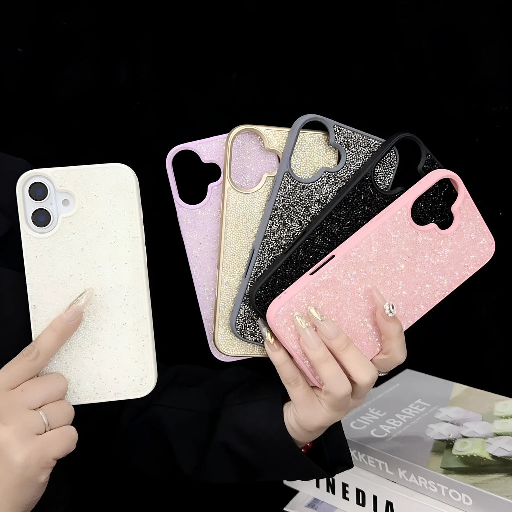 Luxury full diamond handmade phone case for IP17 series anti-drop anti-wear in six colours