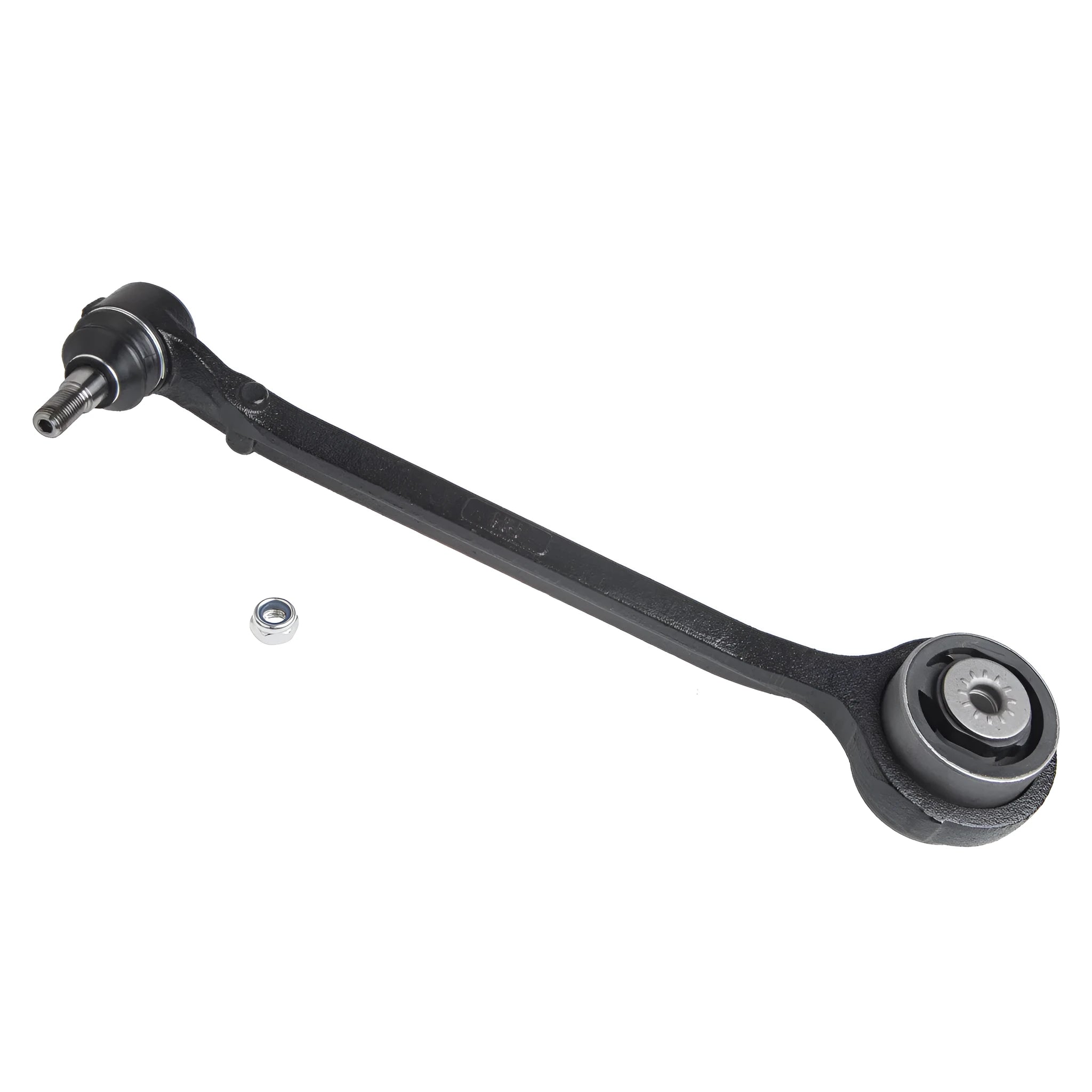 Black automotive swing arm control arm for Chrysler and Dodge vehicles