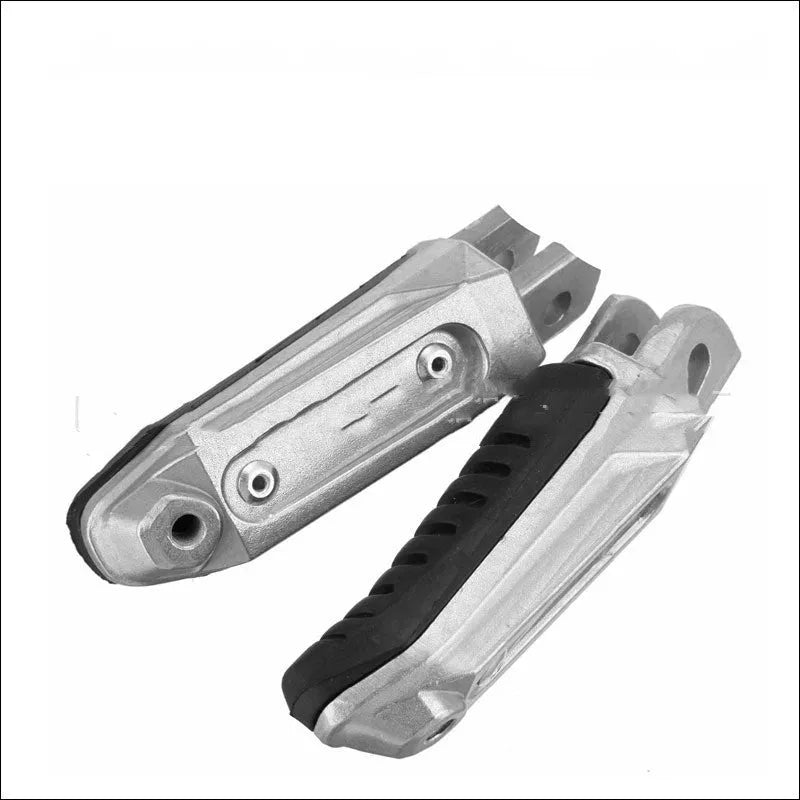Black aluminium alloy motorcycle footpegs set for Suzuki GSX1300R Hayabusa and V-Strom models