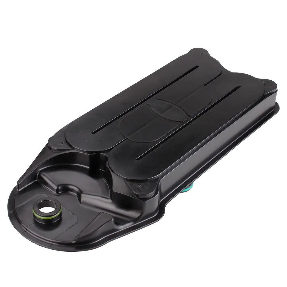 Black automotive ventilation filter for Ram truck 6.7L Cummins engine.