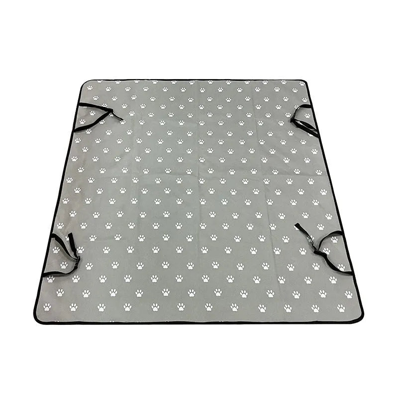 Car pet mat rear seat protector for dogs with water resistant cloth material