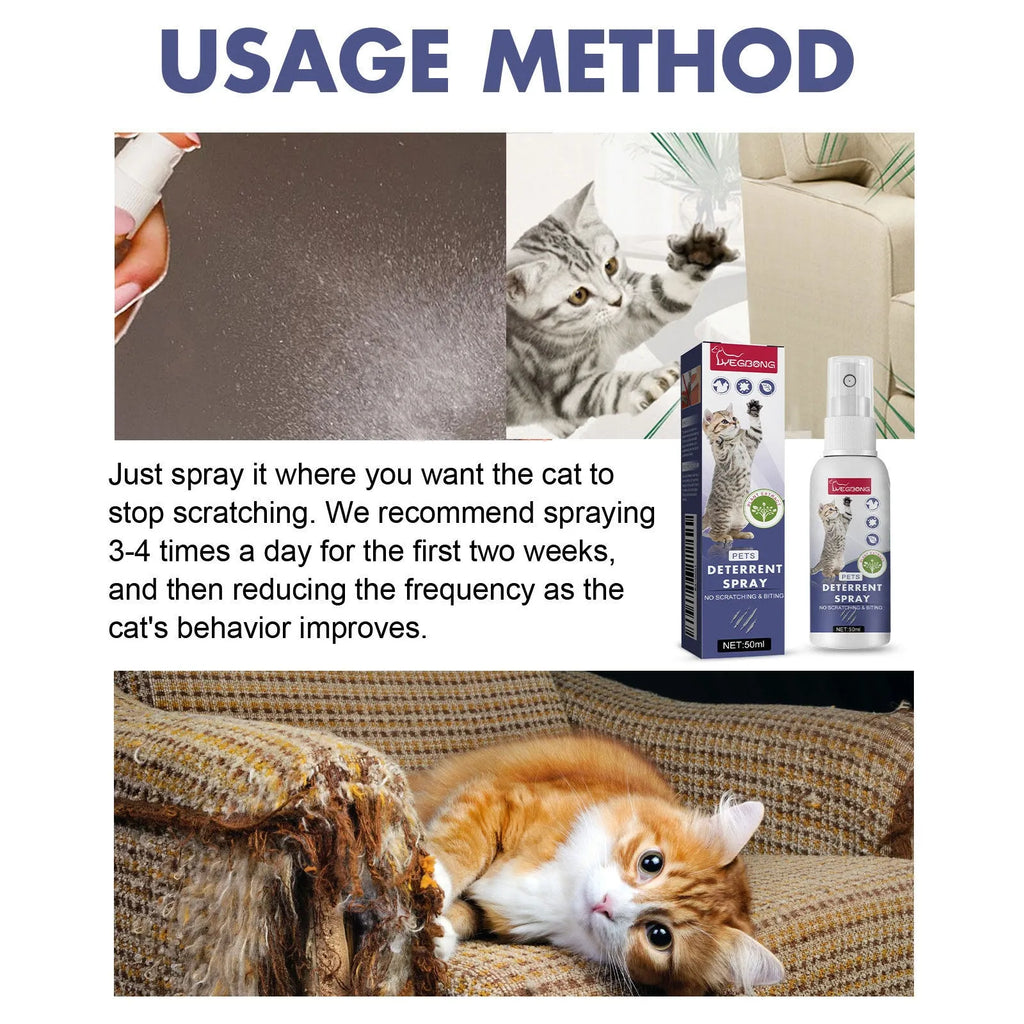 50ml pet training deterrent spray in box for dogs and cats anti-scratch protection