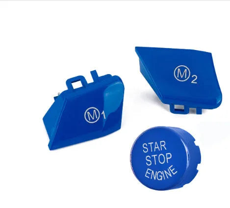BMW steering wheel M1M2 mode buttons in red and blue options for F30 F34 vehicles