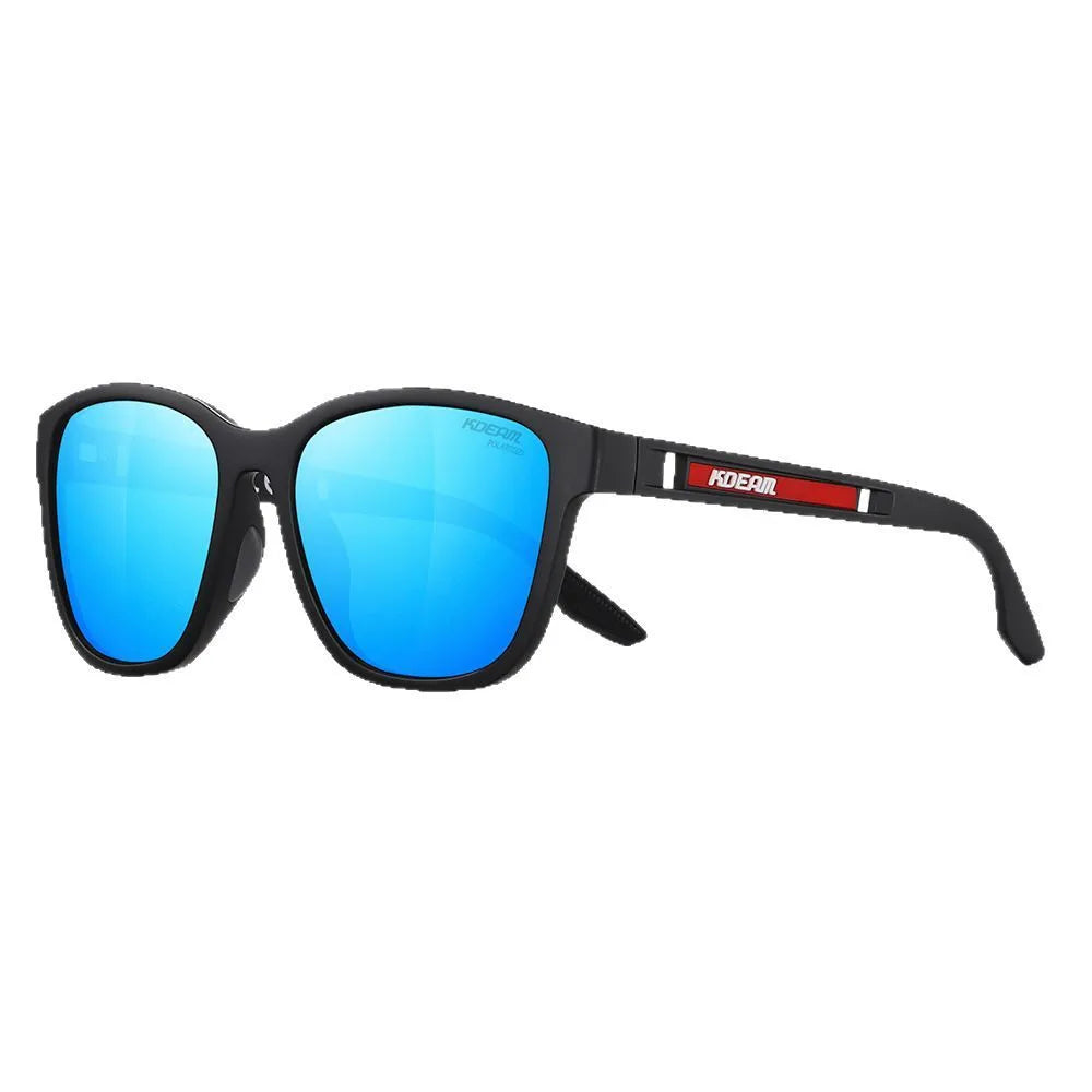 Retro style metal hinge sunglasses with TAC lenses shown in one of five available colours for outdoor use.