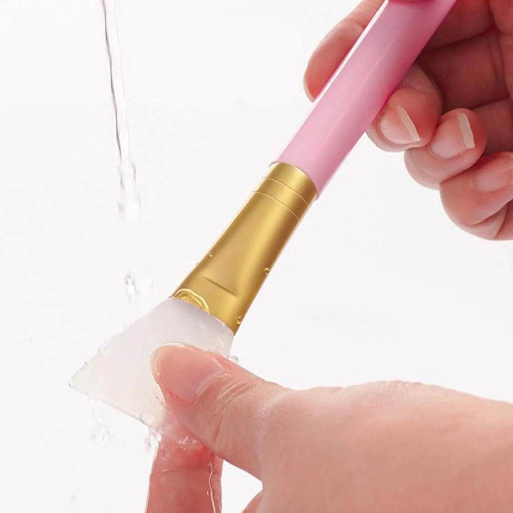 Silicone face and body mask applicator tool in multiple colours for applying clay, mud and skincare products