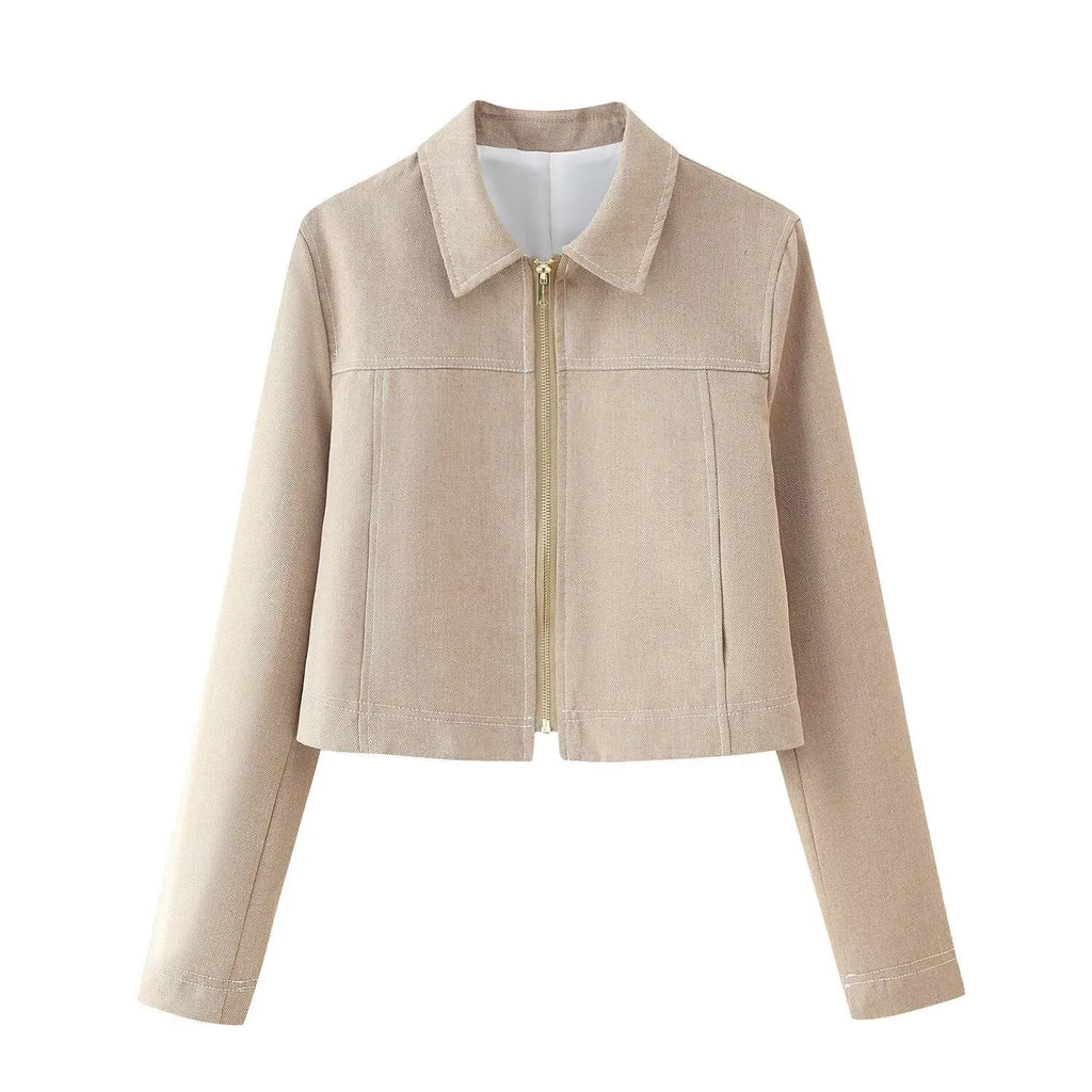 Women's herringbone pattern polyester suit set with 3D embroidery on jacket and trousers