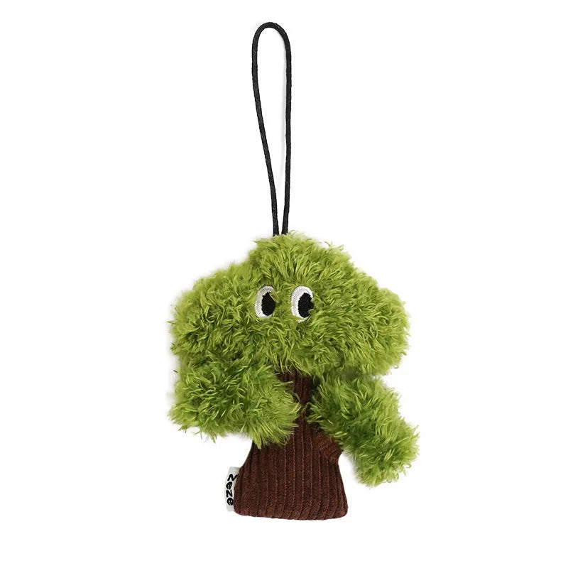 Pine tree shaped cat toy with cat mint filling and tease stick in three sizes