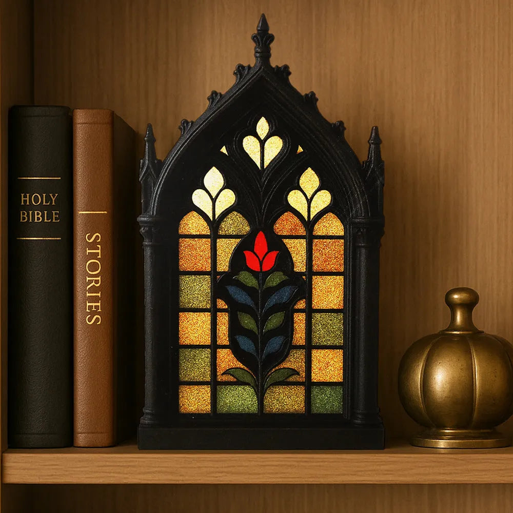 Black wooden Gothic style door frame storage rack wall mounted pendant decoration