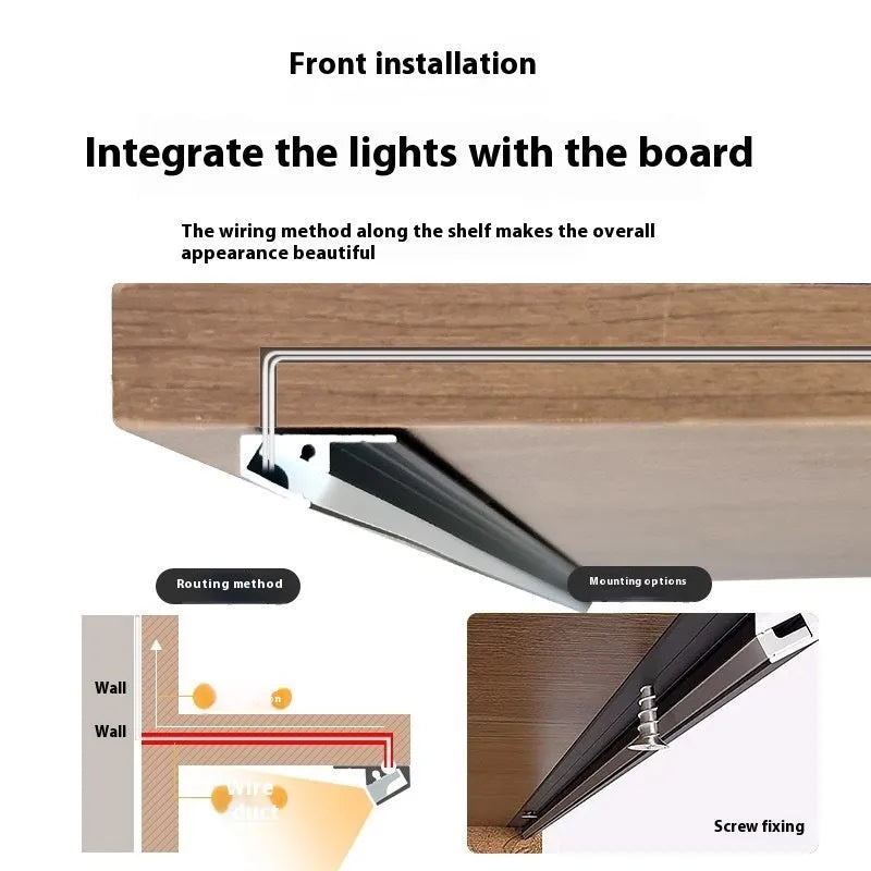 LED line light for cabinet, 12W 12V, aluminium alloy and silica gel, 30cm to 150cm, 3000K 4000K 6000K