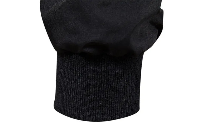 Men's casual thin jacket in solid colour with polyester fibre construction
