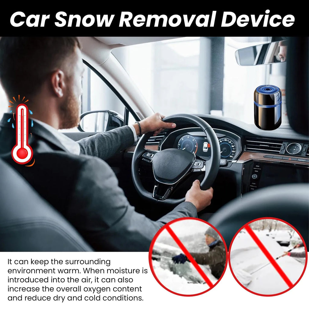 Compact 5.6cm by 6.8cm car windshield defroster tool for snow melting and ice removal