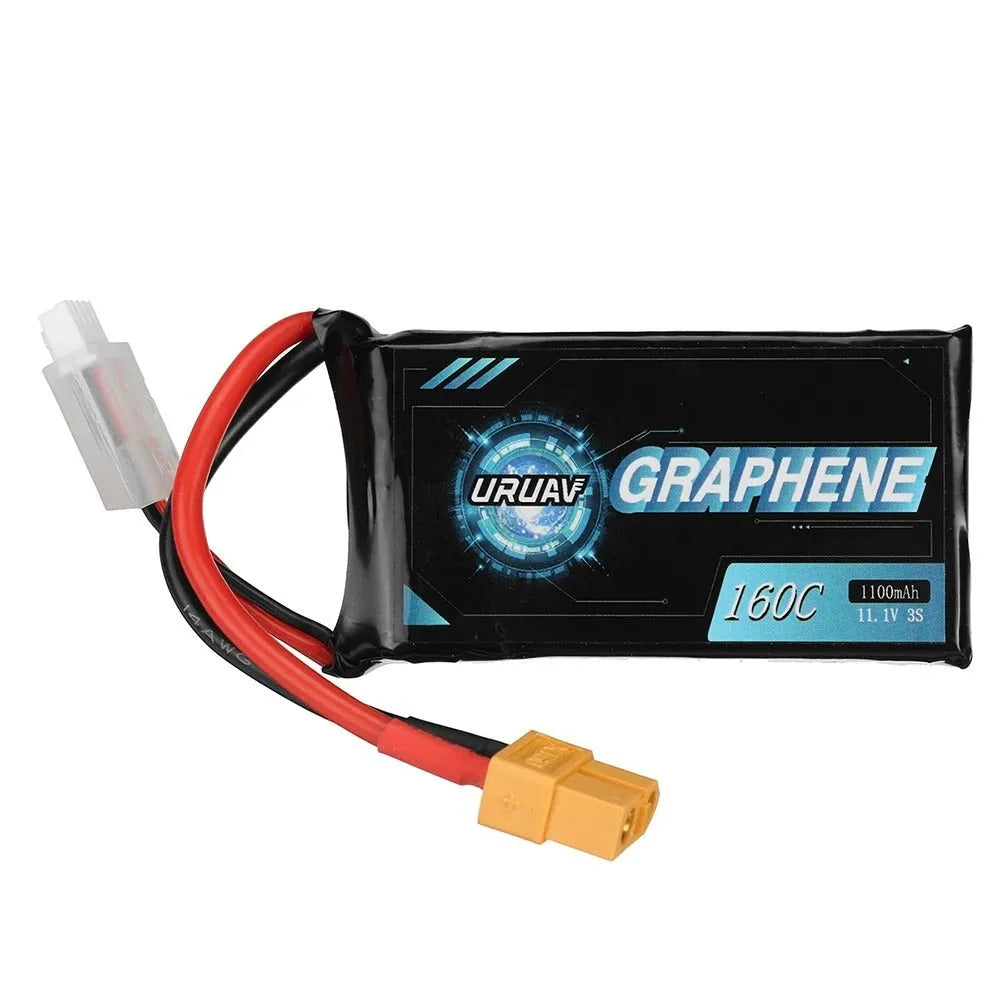 1200mAh 7.4V 2S lithium polymer RC battery pack for remote control cars and model ships.