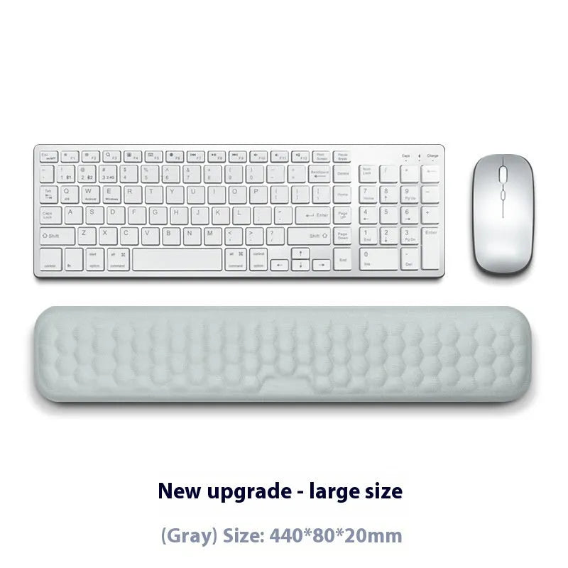Memory foam mouse wrist pad with silicone base in cloth or leather cover options