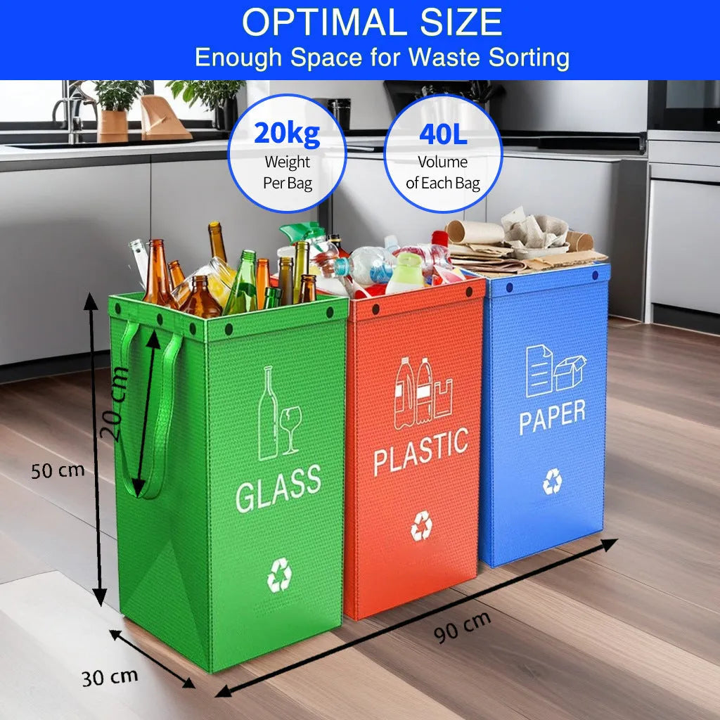 40-litre waterproof PP plastic garbage bag in a selected colour, shown with dimensions 30cm wide by 50cm high.