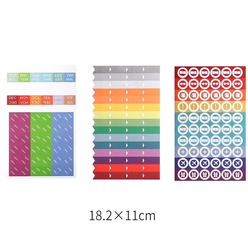 White German adhesive paper sticker for handwritten labels on a sheet.