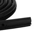 Black rubber sliding door seal for Toyota Hiace high roof, shown as a 5 metre long strip.