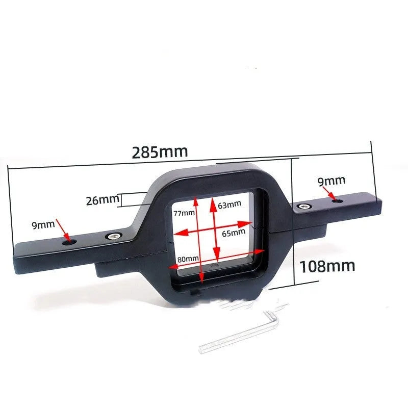 Black aluminium alloy LED reverse lamp bracket for Jeep Wrangler off-road vehicle