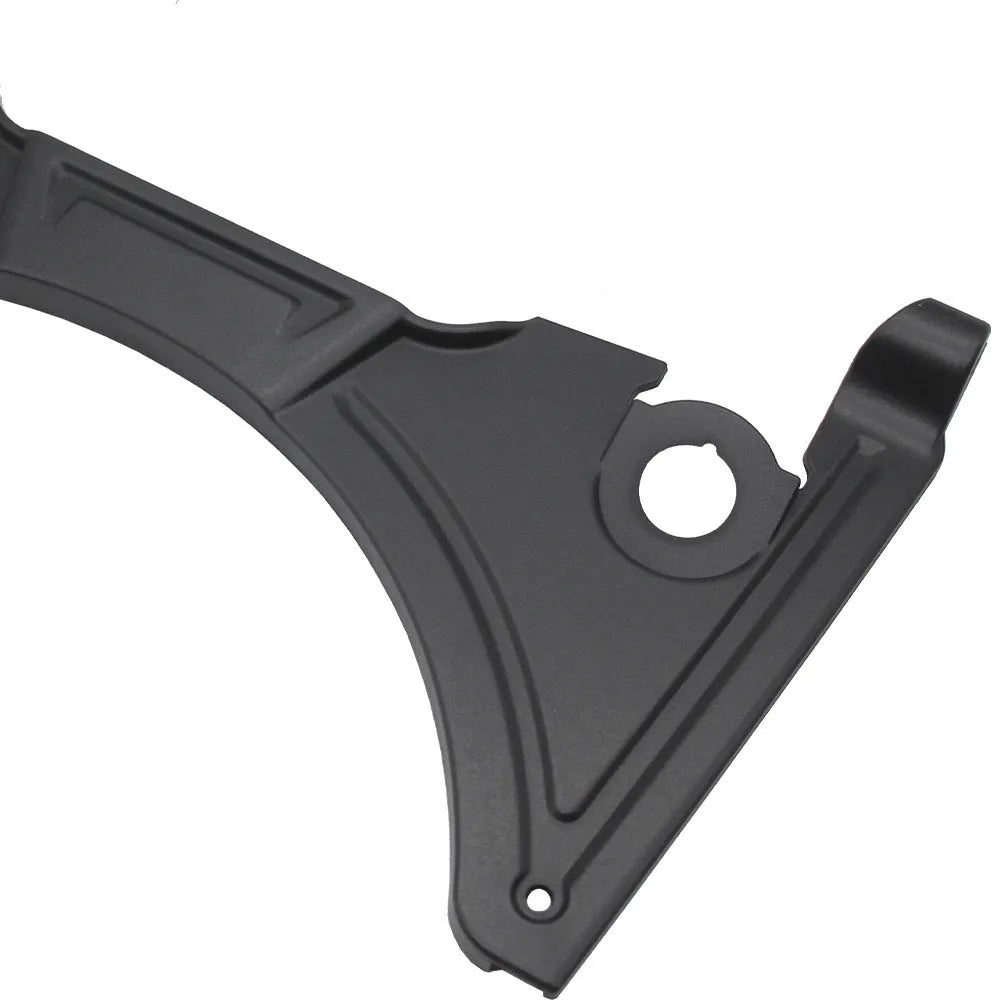 Black ABS plastic cockpit fairing panel for BMW R1250GS motorcycle, shown from a front three-quarter angle.