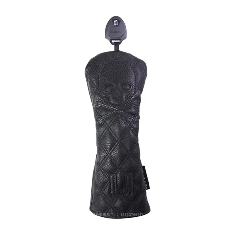A black waterproof PU protective cover for a golf wooden pole.