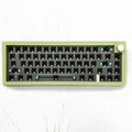 DIY mechanical keyboard kit with RGB lighting and rotary knob in seven colour options