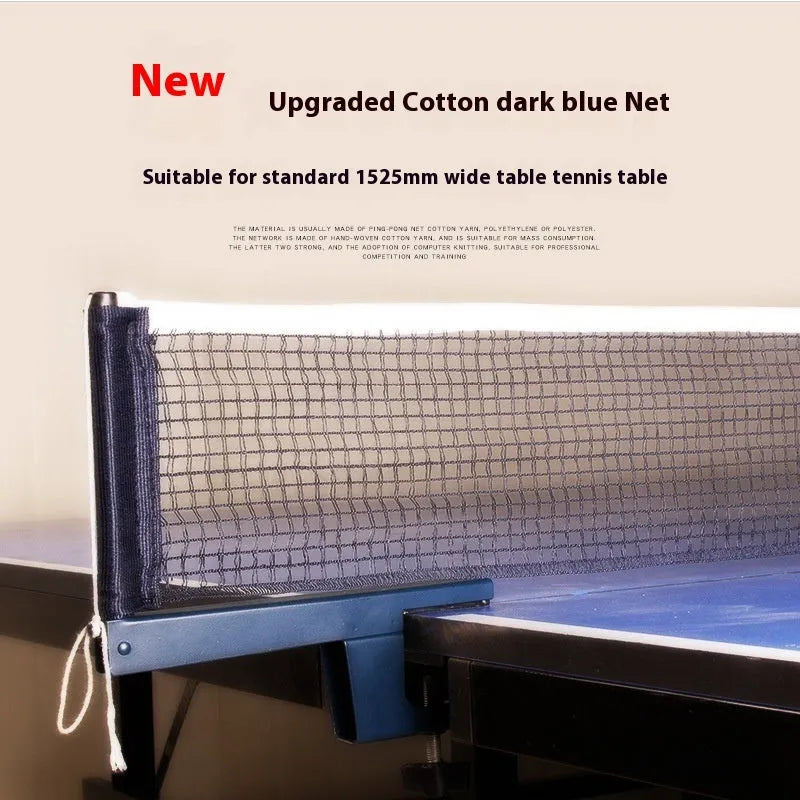Black universal thickened table tennis net clip and open grid net frame set