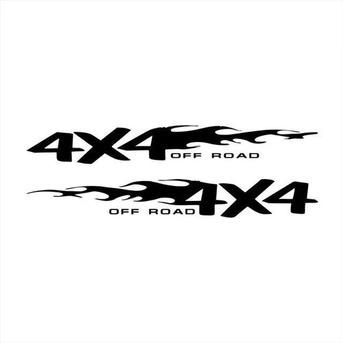 Striped fire totem design car body reflective sticker shown on vehicle surface