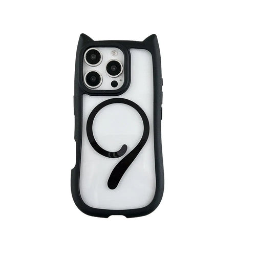 Transparent acrylic TPU phone case with magnetic suction for IPhone 17 series devices