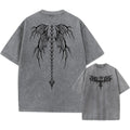 Men's oversized loose fit cotton t-shirt with drop-shoulder short sleeves in a solid colour.