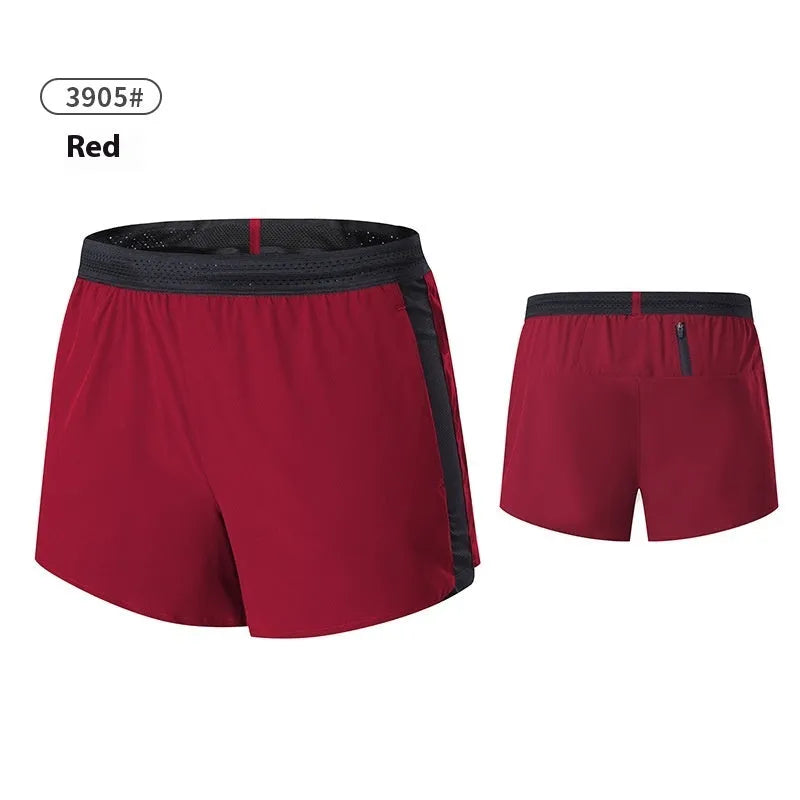Men's solid colour polyester basketball shorts with low waist design