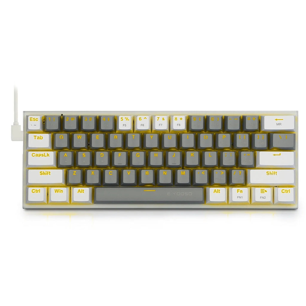 Z11 aluminium alloy mechanical keyboard replacement keycaps set in black and grey colours