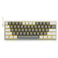Z11 aluminium alloy mechanical keyboard replacement keycaps set in black and grey colours
