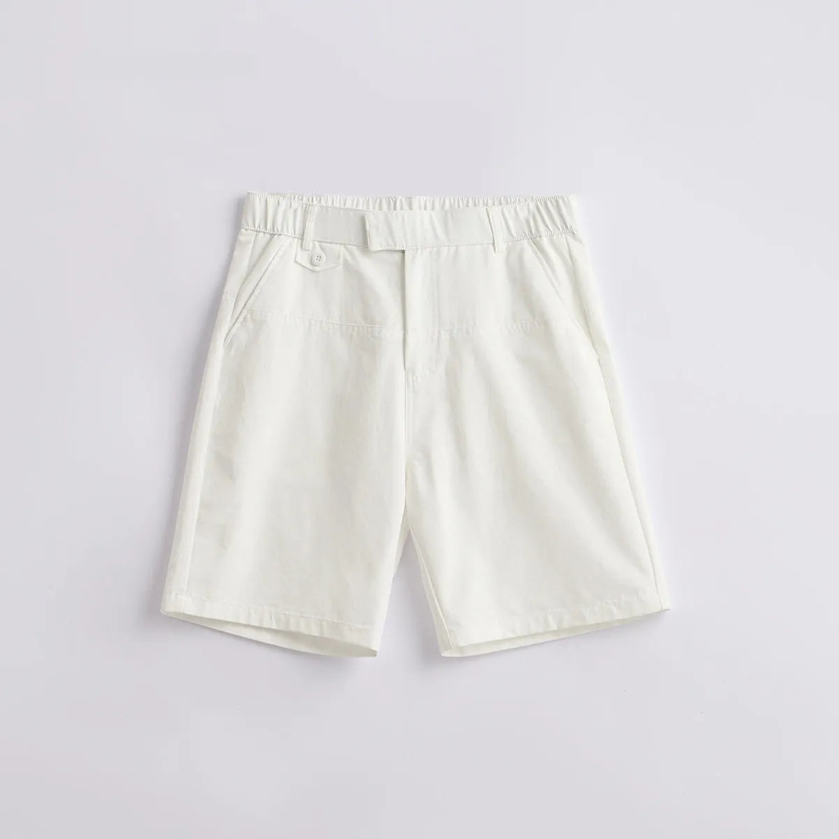 Men's cotton blend casual shorts in loose cut with micro elasticity for summer wear