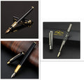 Metal ballpoint pen with 0.5mm stainless steel nib in black or red colour