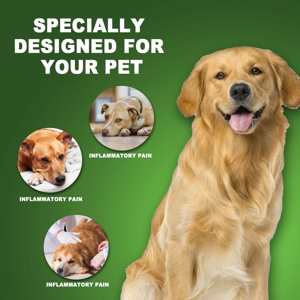 60ml bottle of pet pain relief care liquid supplement drops for dogs and cats