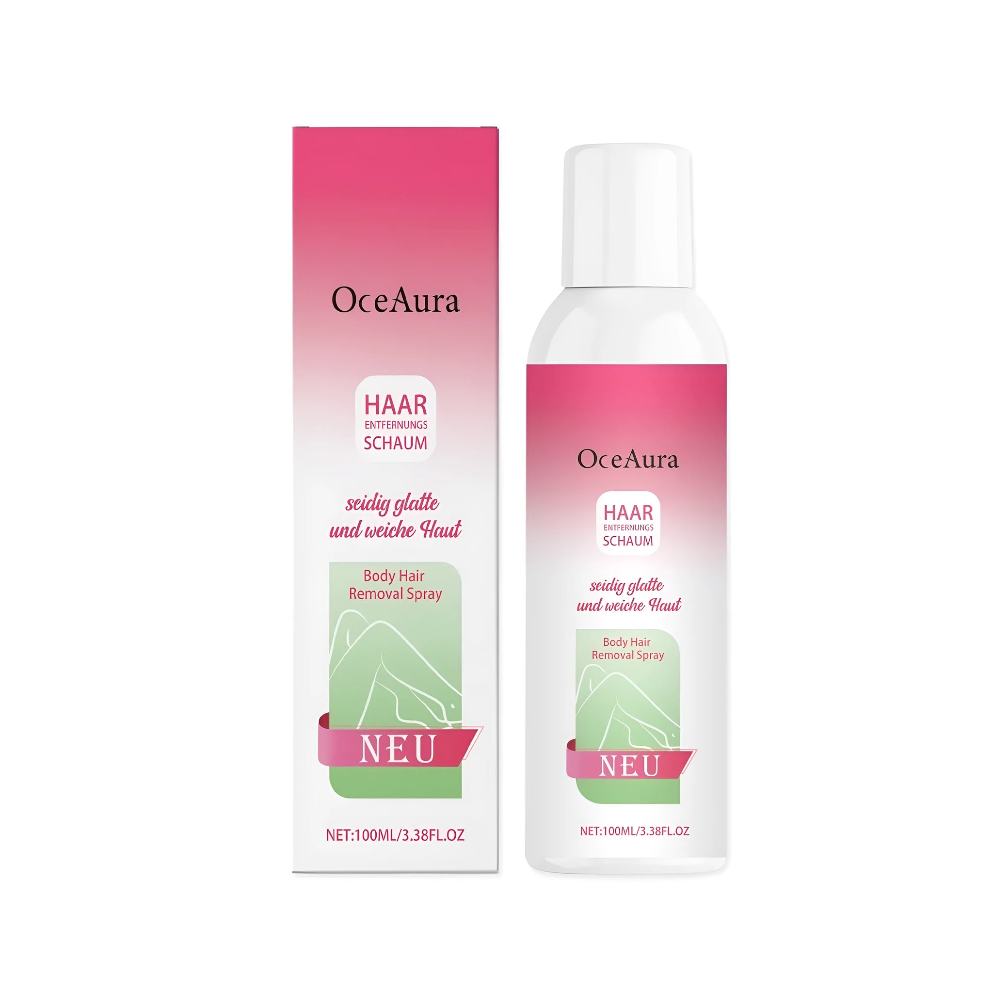 100ml spray bottle of body hair removal depilatory lotion