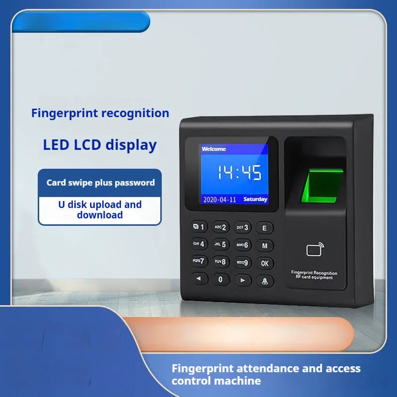 LB30 fingerprint and card access control system with USB flash disk interface and 10 cards included