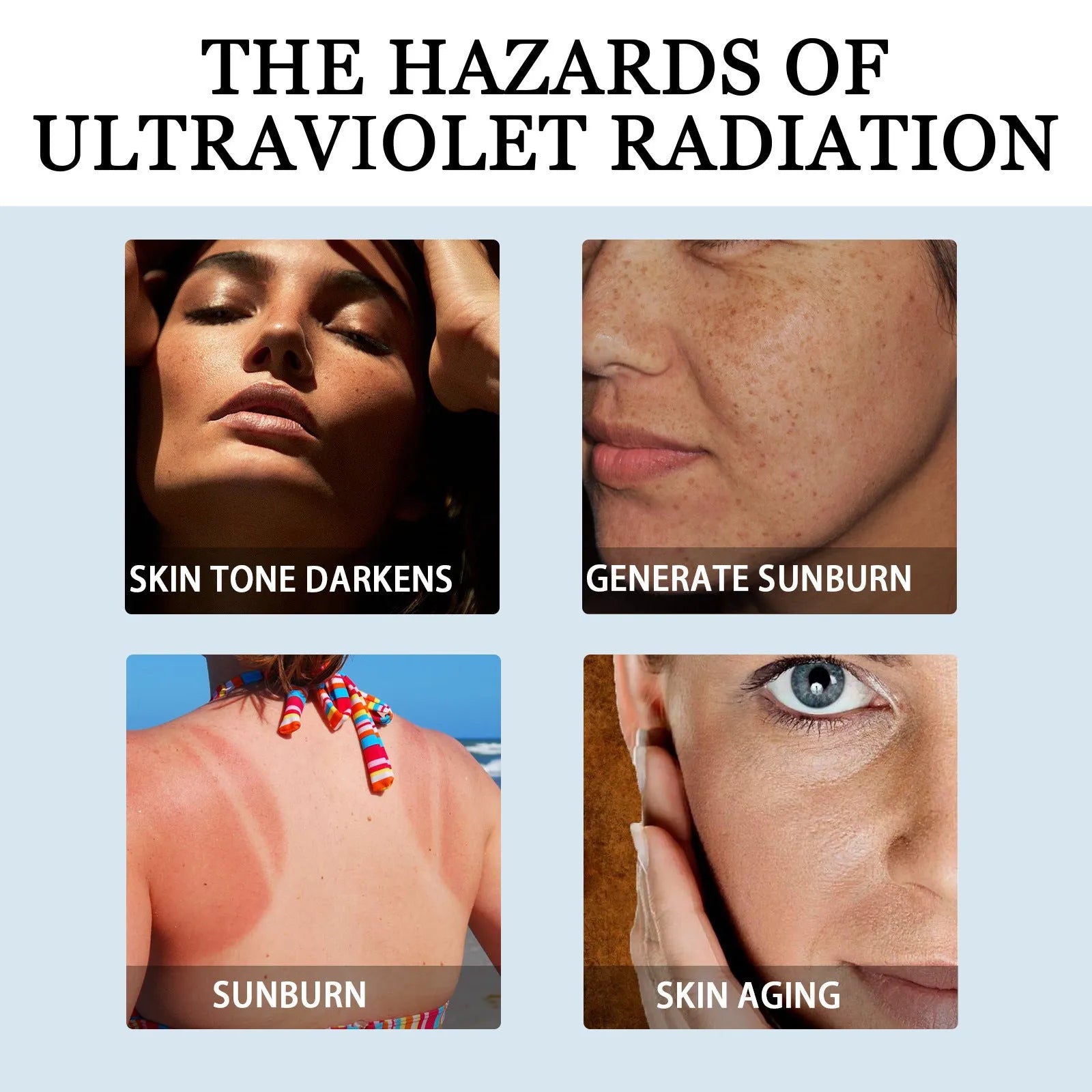 30g moisturising protective lotion with UV isolation in compact packaging for body care