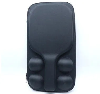 Black EVA pickleball shoulder bag showing two straps and dimensions of 45x25x8 cm.