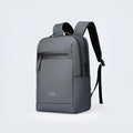 Graphite grey USB business backpack with Oxford cloth exterior showing charging port and under 20L capacity