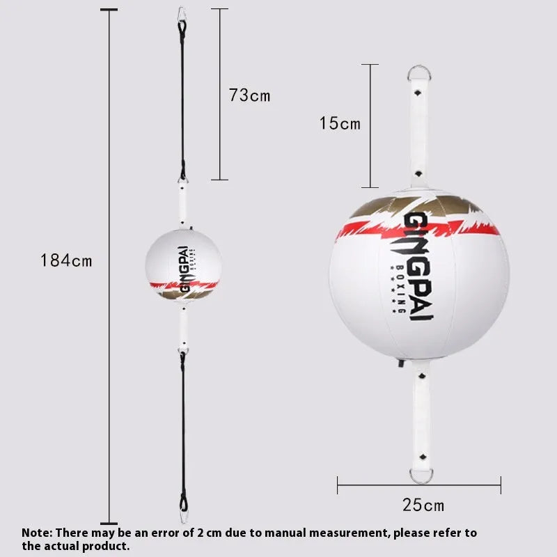 Black and green hanging boxing speed ball for reaction training