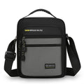 Men's nylon crossbody bag in green colour with waterproof construction and urban simplicity style