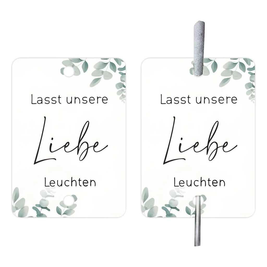A pack of 50 white G45 style fireworks decorative labels for celebrations.