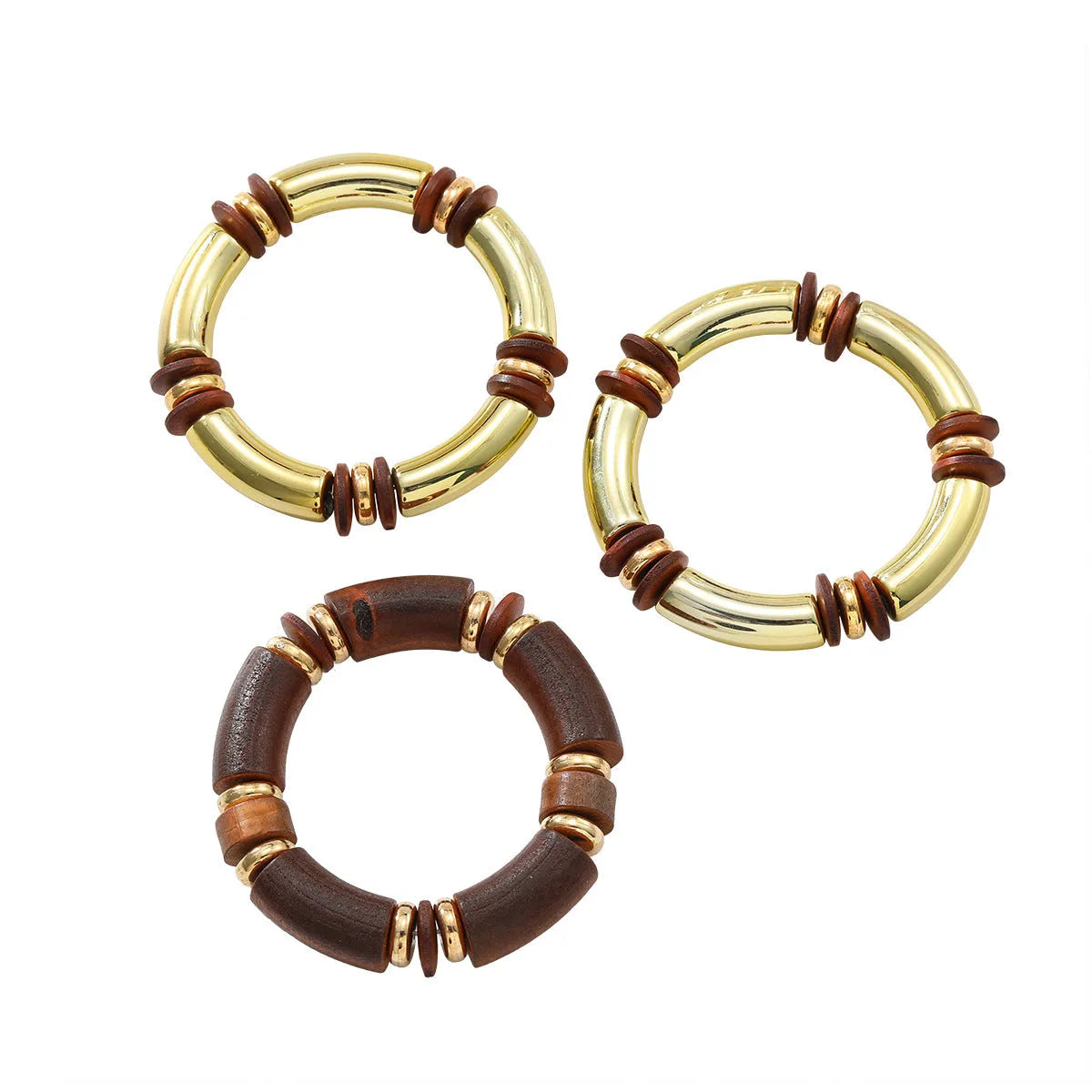 Women's multi-layer necklace and bracelet set with exaggerated European styling and alloy construction