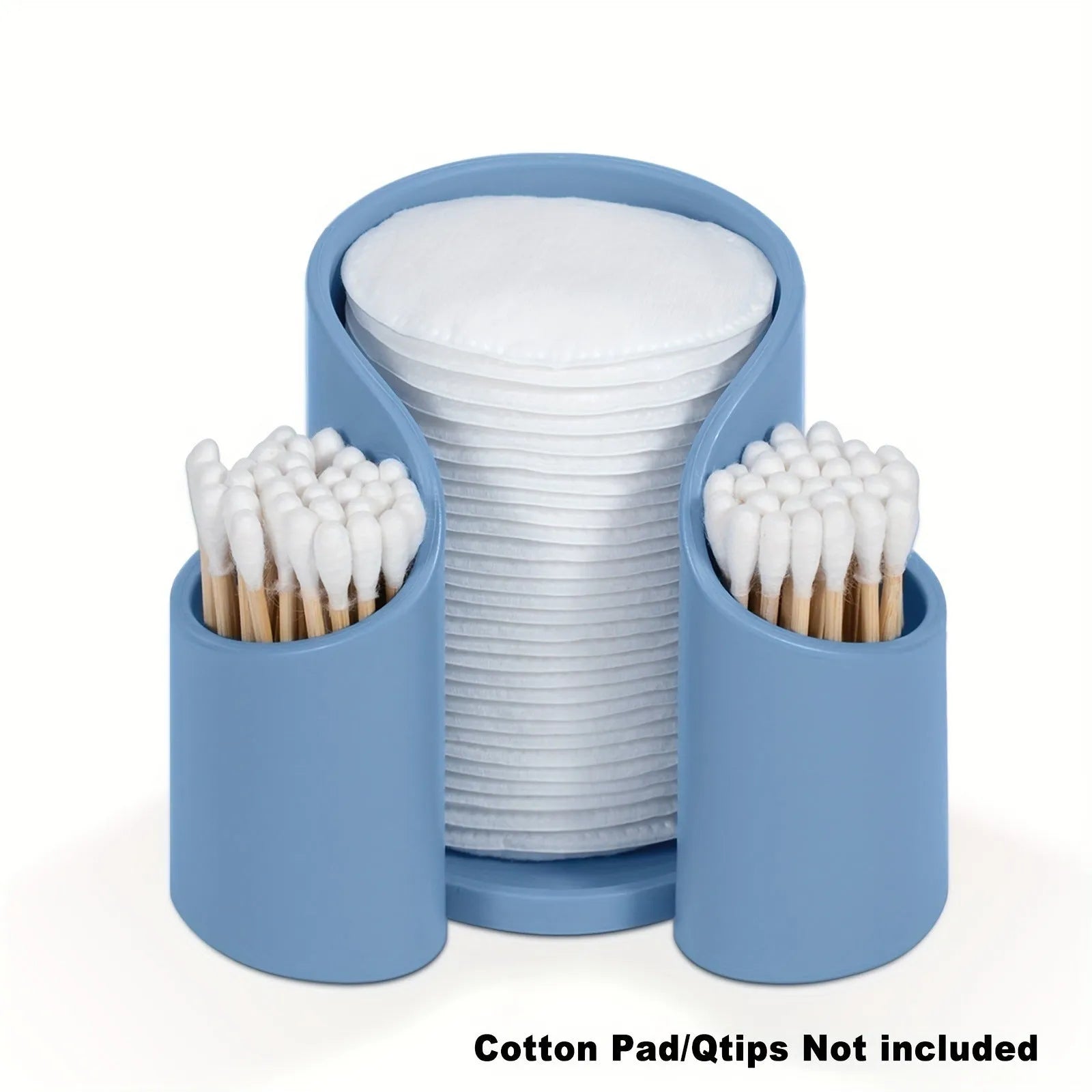 Plastic dental floss and cotton ball storage box in modern simple style